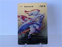 Pokemon Card Rare Gold Reshiram V