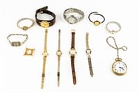 Jewelry Lot Vintage Wrist & Pocket Watches