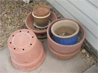 Terra Cotta, Ceramic & Plastic Planters See Info