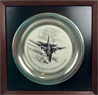 Framed Diamond Jubilee Commemorative Plate