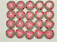 20 Playboy Club London Casino Chips