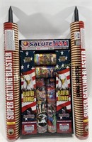 Salute USA Fireworks & (2) 668 Shot Super Blasters