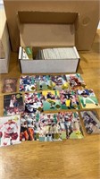 —- box of miscellaneous sports trading cards