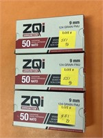 (150)Rds ZQi 9mm Ammo