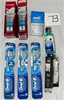 Toothbrushes, Toothpaste, Floss, Whitening Pen