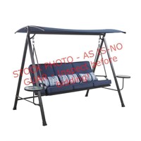 Living accents 3 person cushioned swing