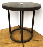 Round Metal Outdoor Side Table