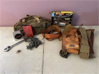 Vintage Military Tool Bag, Lock, Arrow Staple Gun