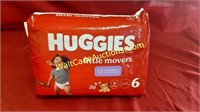 Diapers - Huggies Little  Movers Size 6