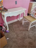 WHITE VANITY DESK AND CHAIR