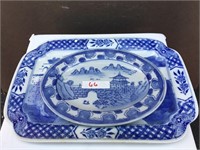 Chinese marks Handpainted Porcelain Trays