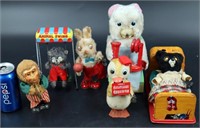 Lot Vintage Wind Up & Battery Toys Need Repair