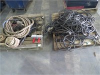 (3 Pallets) of Cut Welding Cables and Leads-
