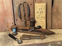 Primitive Sewing & Rug Hand Tool Grouping