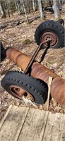 old axle and tires