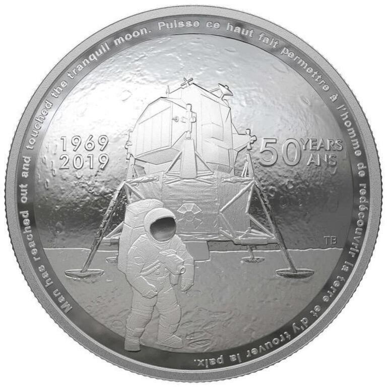 2019 $25 50th Anniversary of the Apollo 11 Moon La