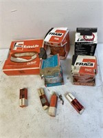 Filters and spark plugs