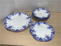 Shelley Dainty Blue - 5 saucers, 2 bread and