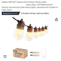 addlon 48FT(2FT Space) LED Outdoor String Lights