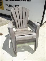 6  Plastic Adirondack Chairs