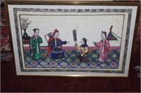 Antique Chinese 19th C Painting of Ladies