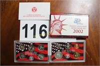 2002 US Mint Silver Proof 10-Coin Set