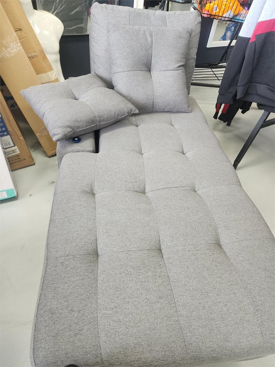 Dark gray sectional part of couch