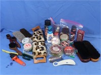 Lg Variety Shoe Polish & Shoe Shining Tools