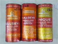 Bullseye Gun Powder And Hercules Unique Powder