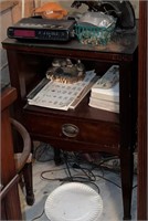 Pair of mahogany end tables