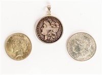Coin 3  Morgan & Peace Silver Dollars