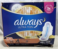 Pack Of 76 Always Overnight Pads
