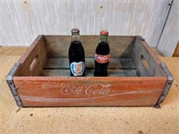 Coca Cola Commemorative Bottles in Wood Crate