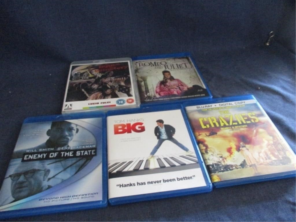 BlueRay/DVD's.