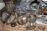 Large Collection of Silverplate w/ some sterling