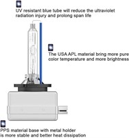 Sinoparcel D3S Xenon HID Headlight Bulbs - 8000K