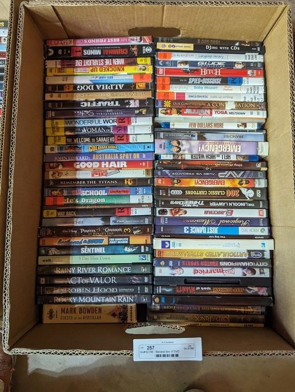 Banana box of DVD