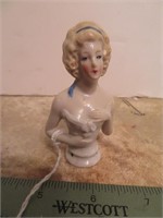 Pin Cushion Woman Figurine