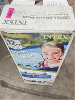 Intex metal frame 12ftx30in pool (?complete?)