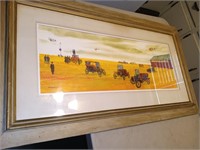 E. A. Anderson farm auction print art signed