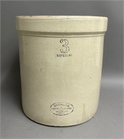 Medalta Three Gallon Stoneware Crock