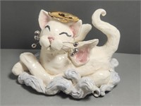 Amy Lacombe WhimsiClay Angel Cat Sculpture