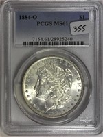 18784-O PCGS MS61 Morgan Silver Dollar