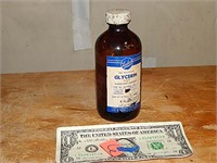 Vintage 8oz Glycerin in Glass Bottle-Full NO SHIP