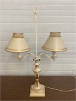 Antq White Dual Bulb Lamp