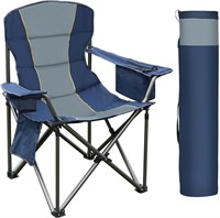 Oversized Portable Camping Folding Chair  Blue