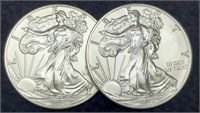 (2) 2016 Silver Eagles