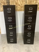 (2) 5-Drawer Filing Cabinets