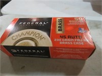 FEDERAL 50 ROUNDS BRASS 45 AUTO AMMO