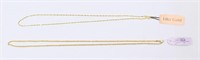 (2) 14K Gold Necklace Chains